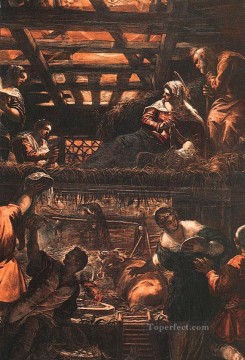 羊飼いの礼拝 イタリア・ルネサンス ティントレット Oil Paintings